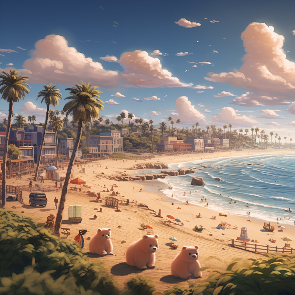 Beautiful Los Angeles Beach Animal Crossing Picture