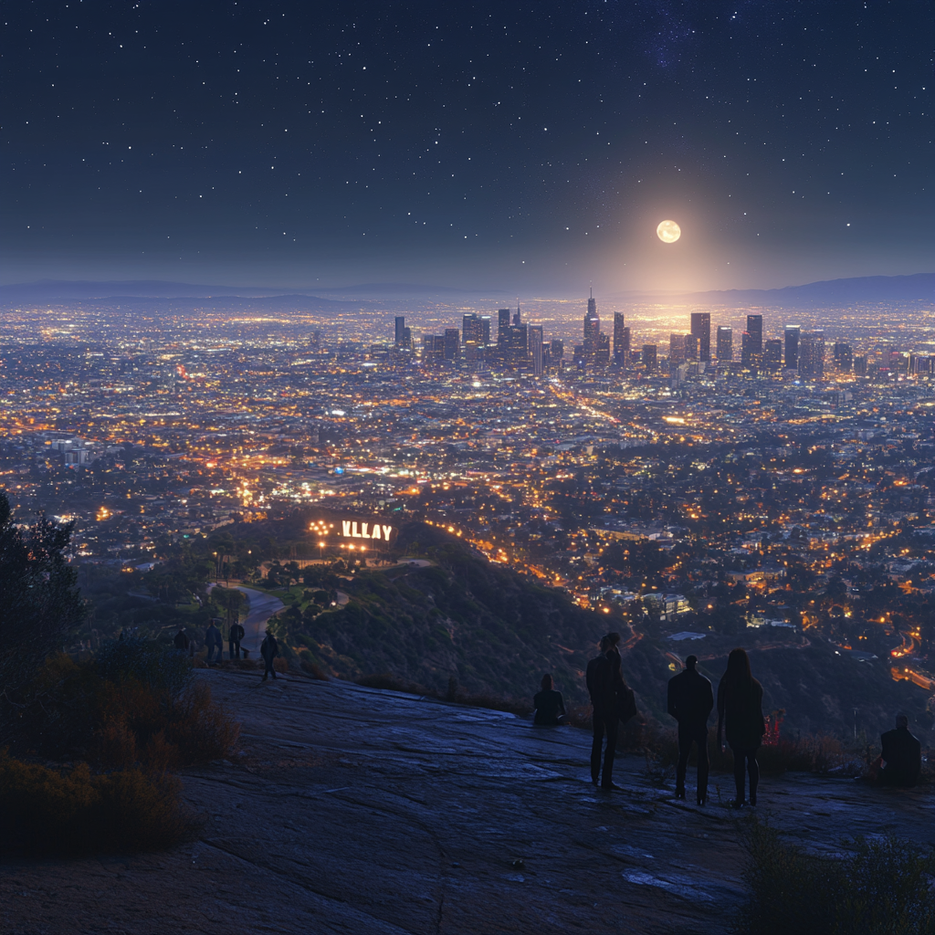 Los Angeles City Night View 2024