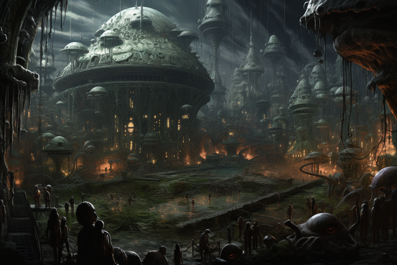 Hyper-realistic image of fabled Lost City of Dawleetoo