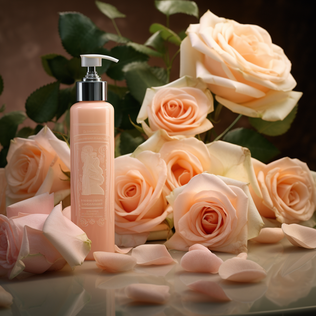 Beautiful Lotion and Roses Art