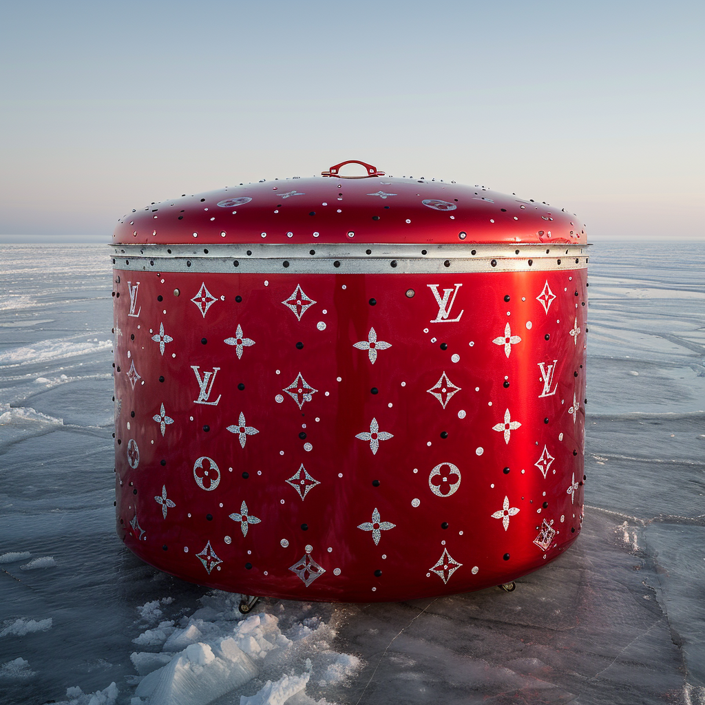 Louis Vuitton Luggage in Antarctica