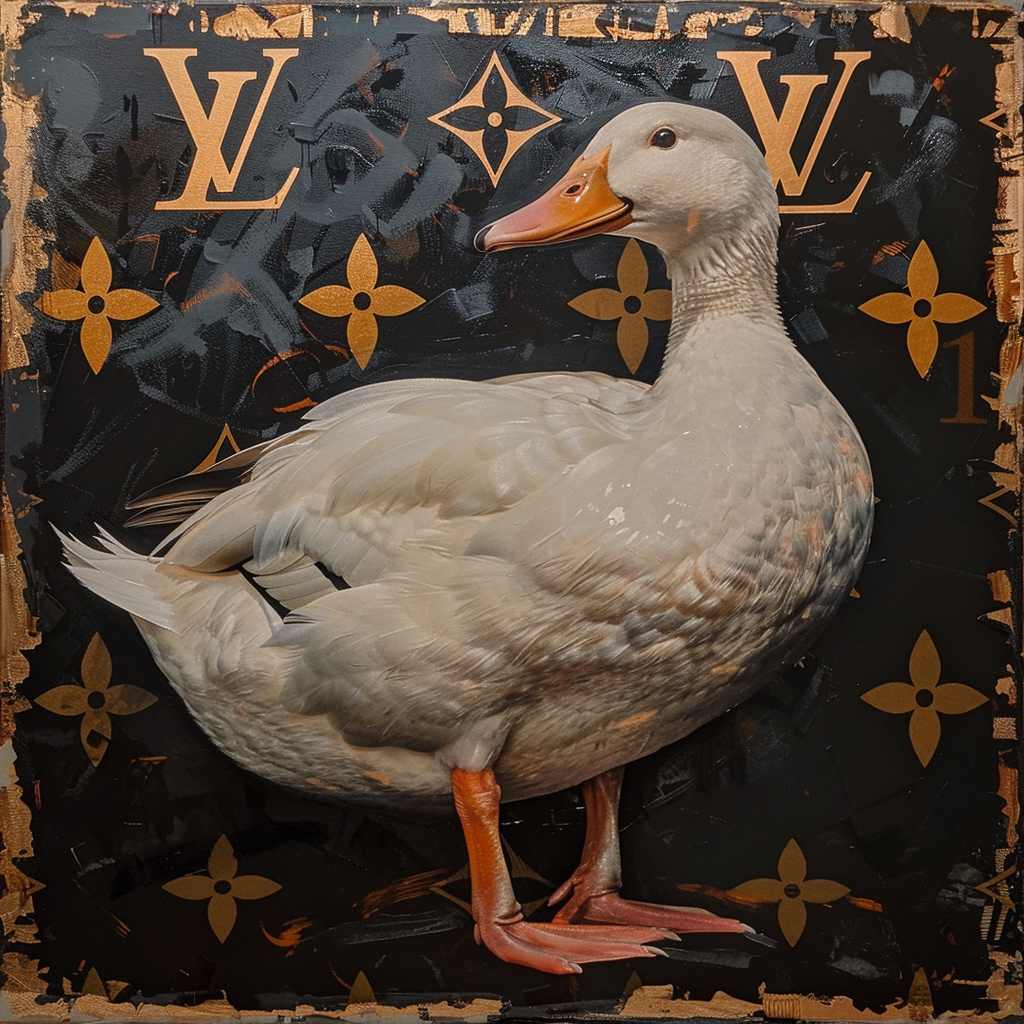 Louis Vuitton White Duck Elon Musk