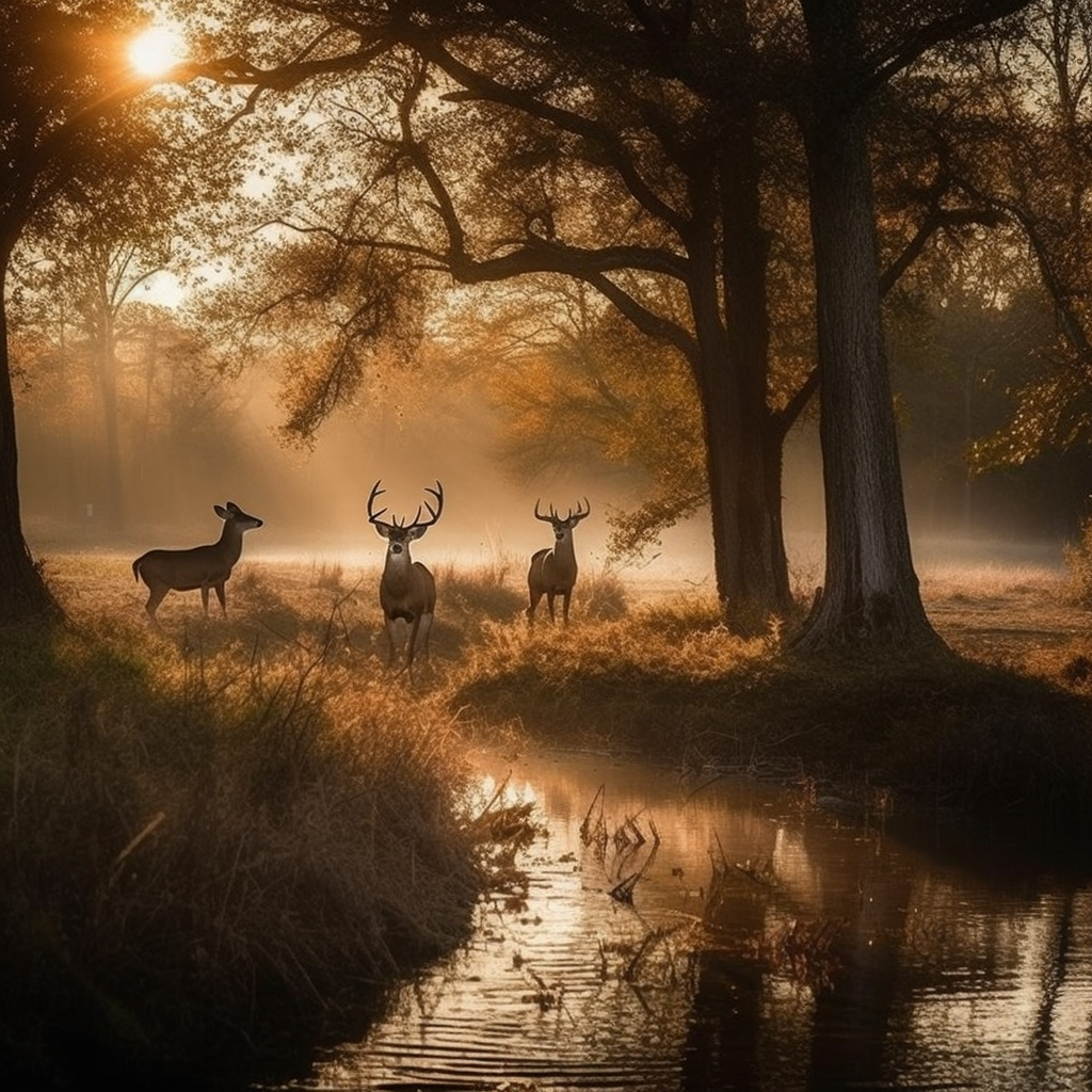 Scenic Louisiana deer hunting landscape