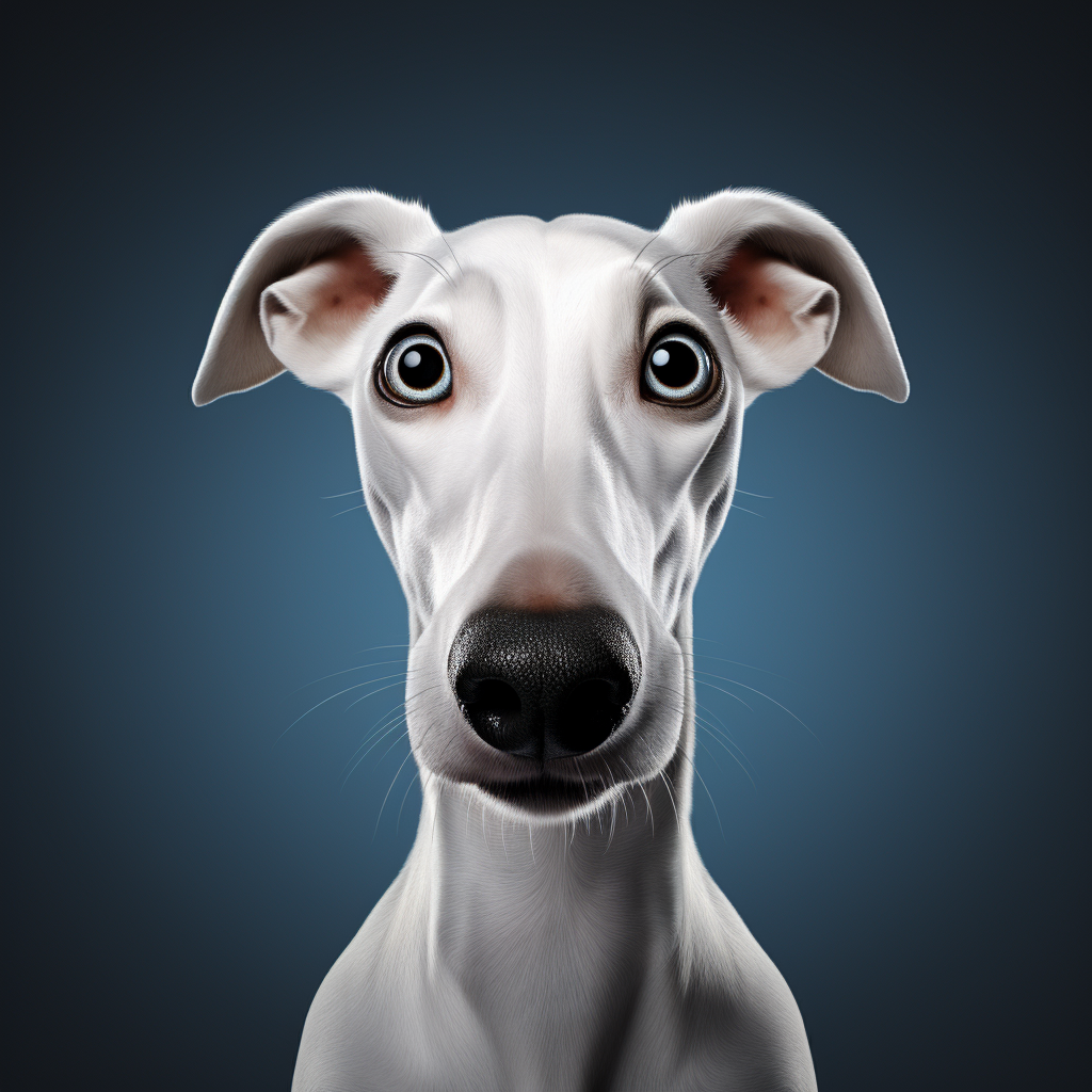 Beautiful Greyhound with Loving Eyes