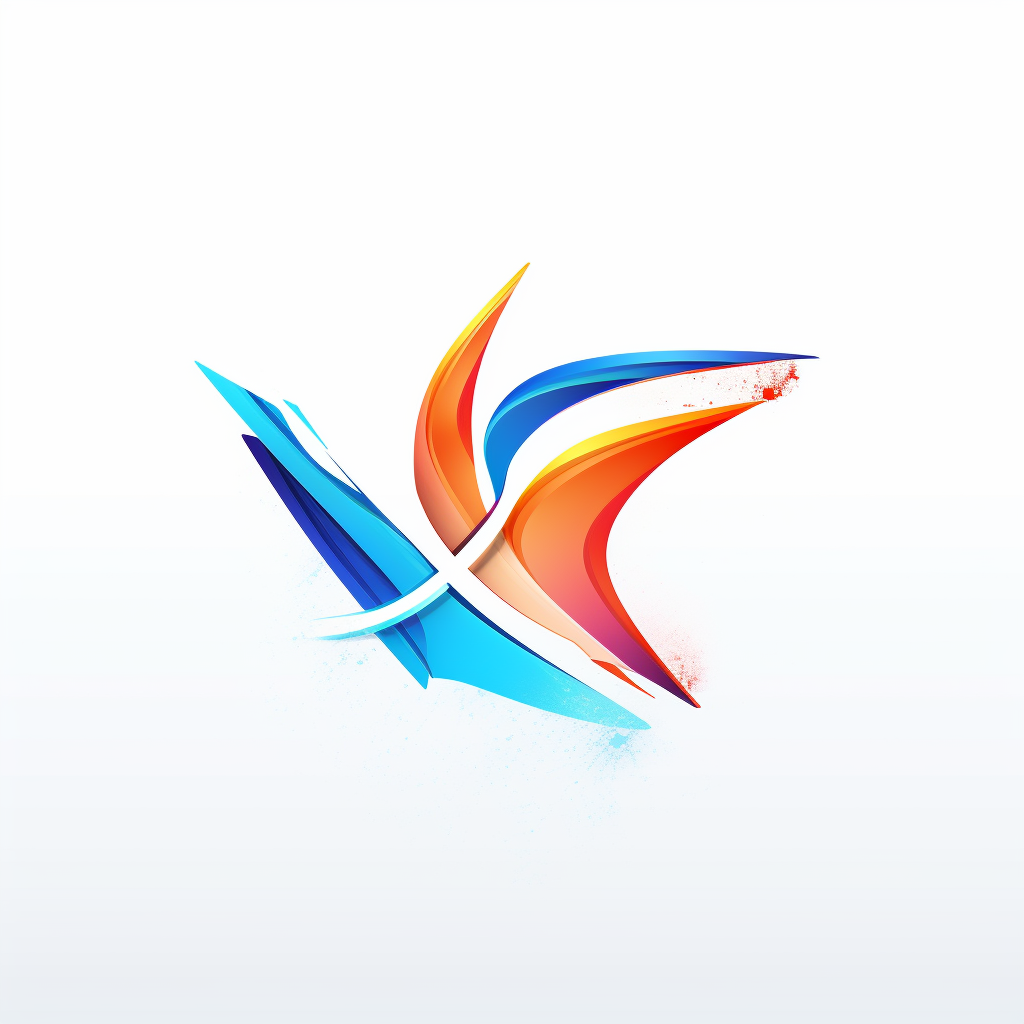 Abstract logo design with plane deformation