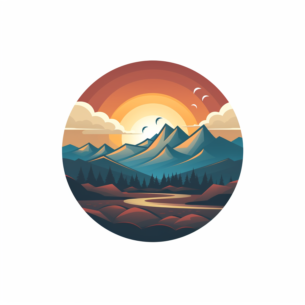 Terrain based logo design