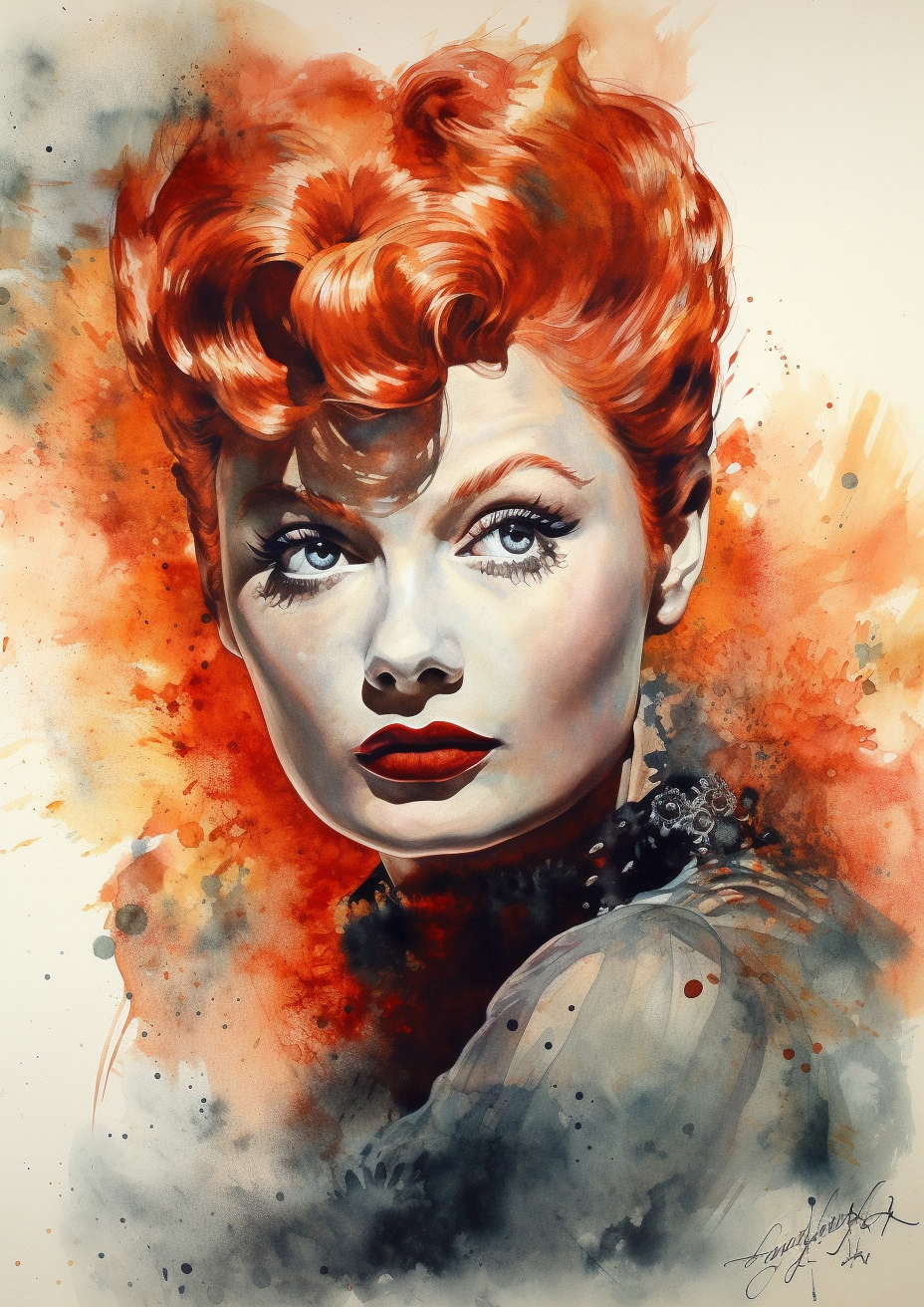 Stylized image of Lucille Ball