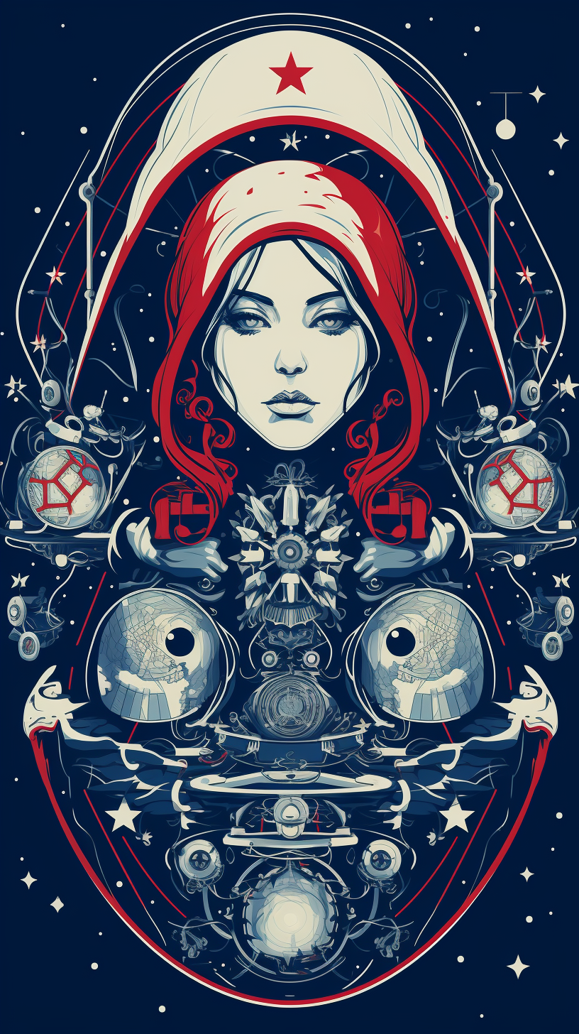 Lucky Space Matryoshka Illustration