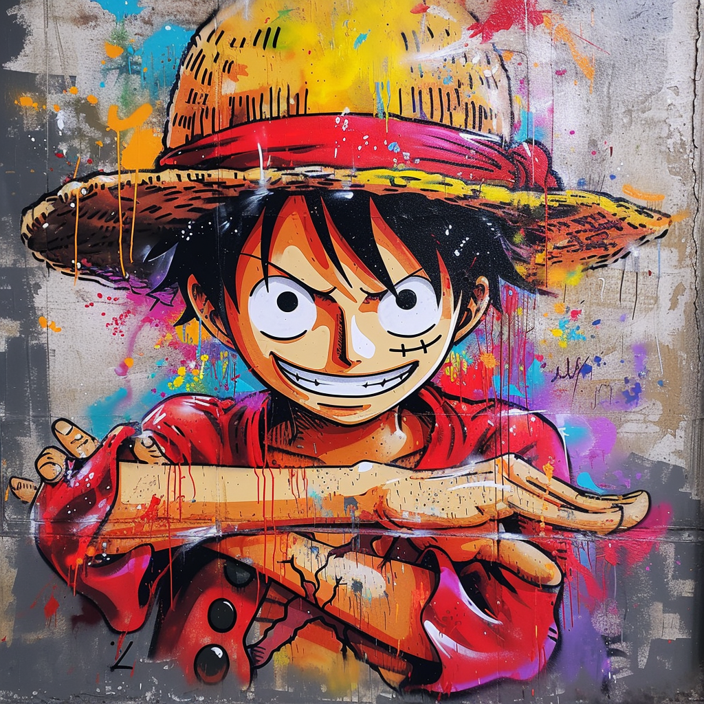 Luffy Street Art Mural