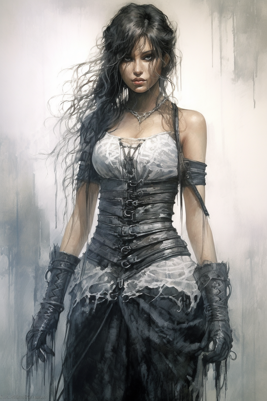 Sensual fantasy art by Luis Royo