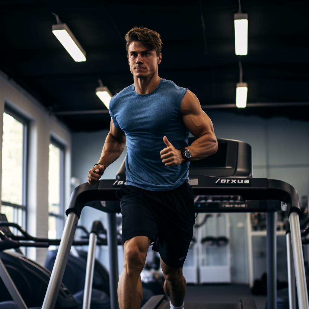 Luka Donkic on treadmill