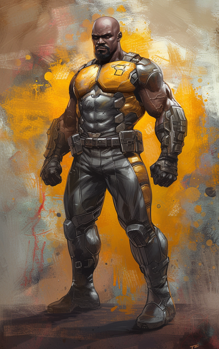 Luke Cage Mecha Jim Lee Style