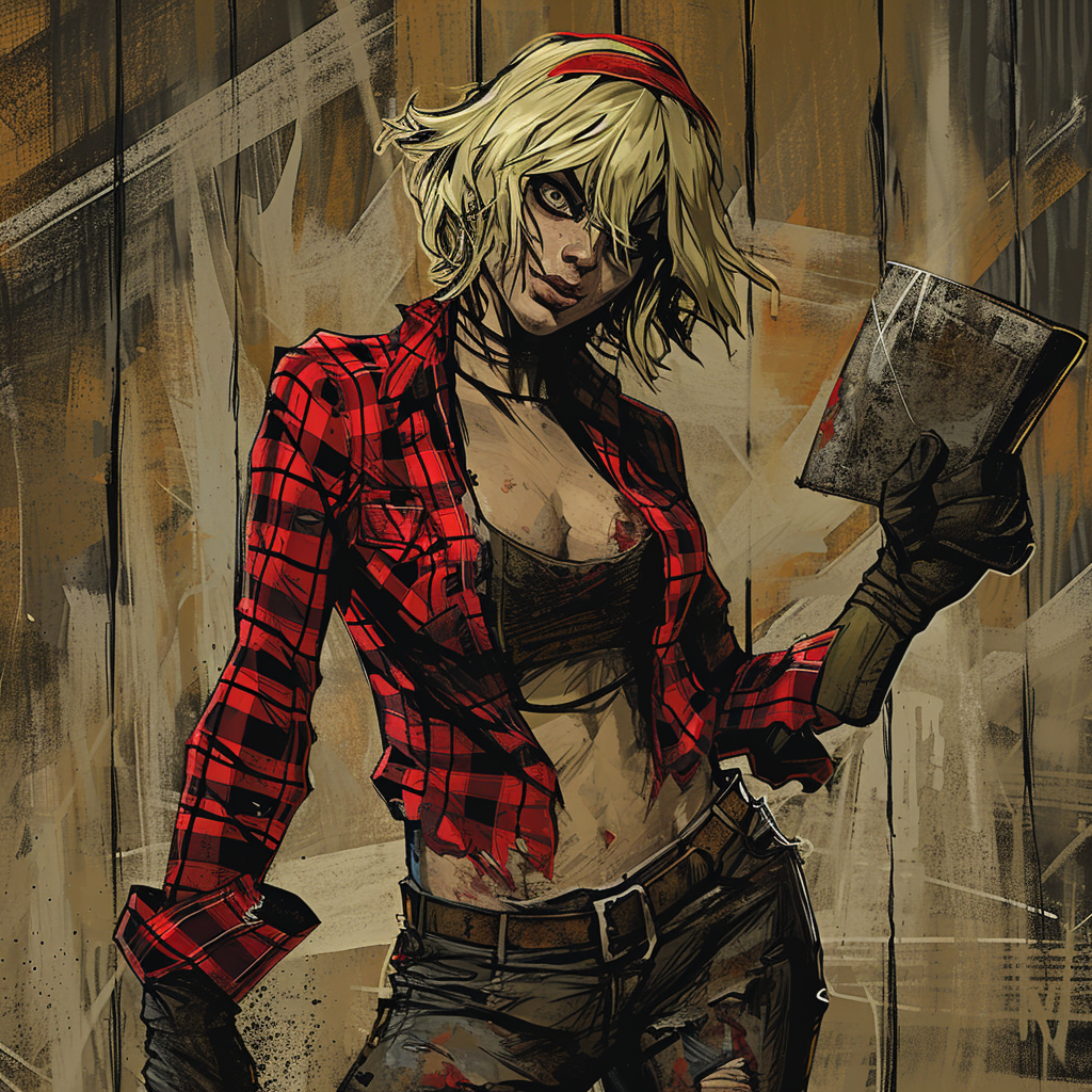 Scarred lumberjack queen photo