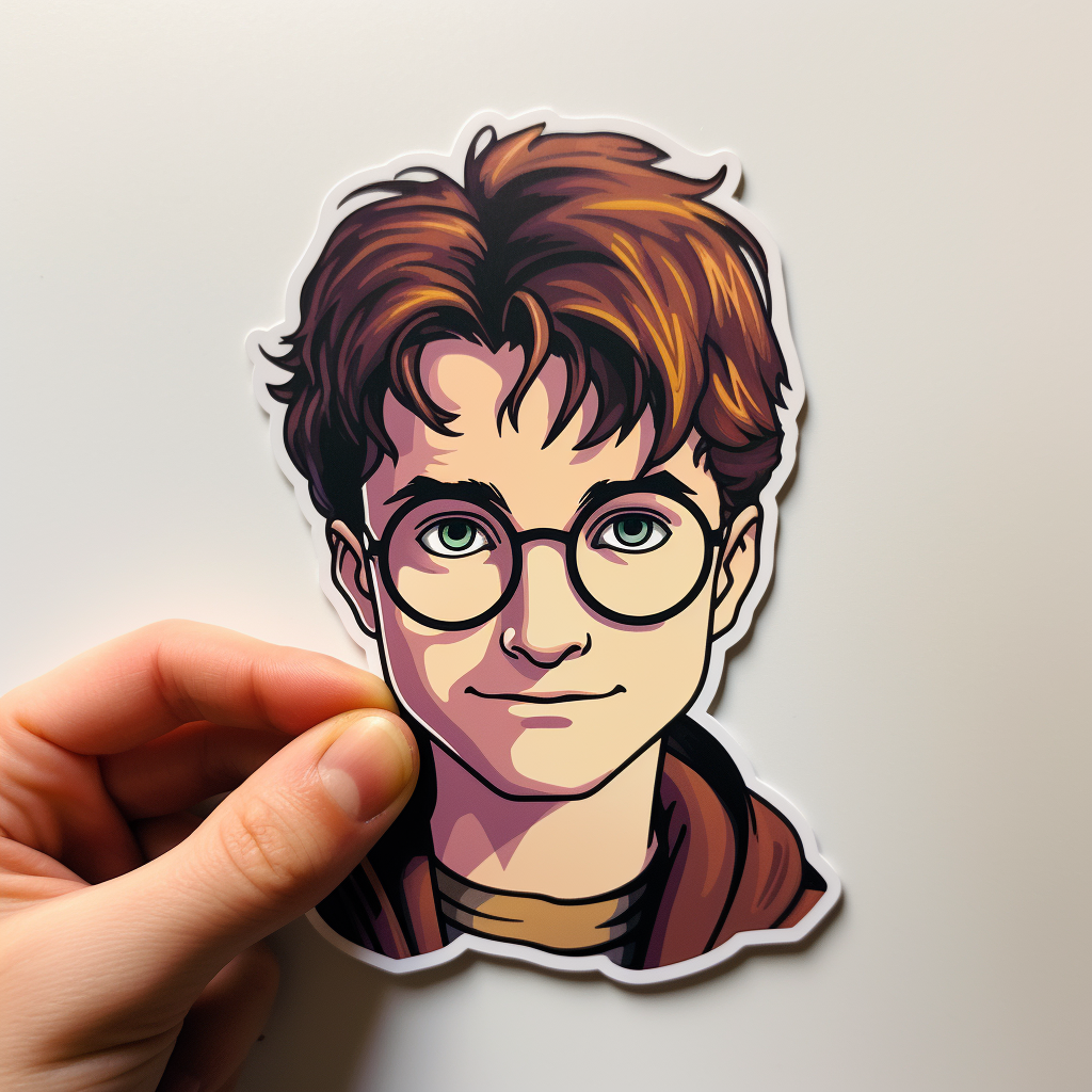 Hand-drawn Luna Lagwood's Glasses Harry Potter Cartoon