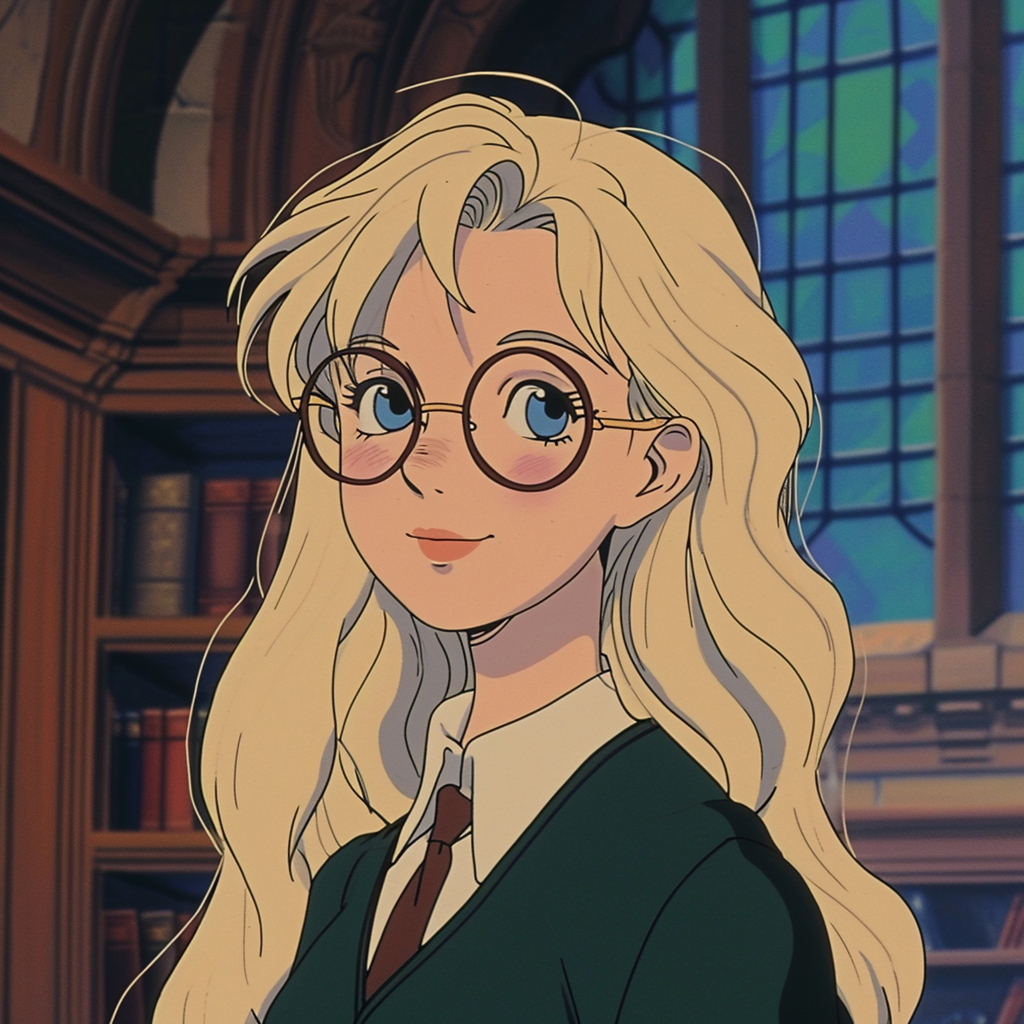 Luna Lovegood Retro Studio Ghibli Animation