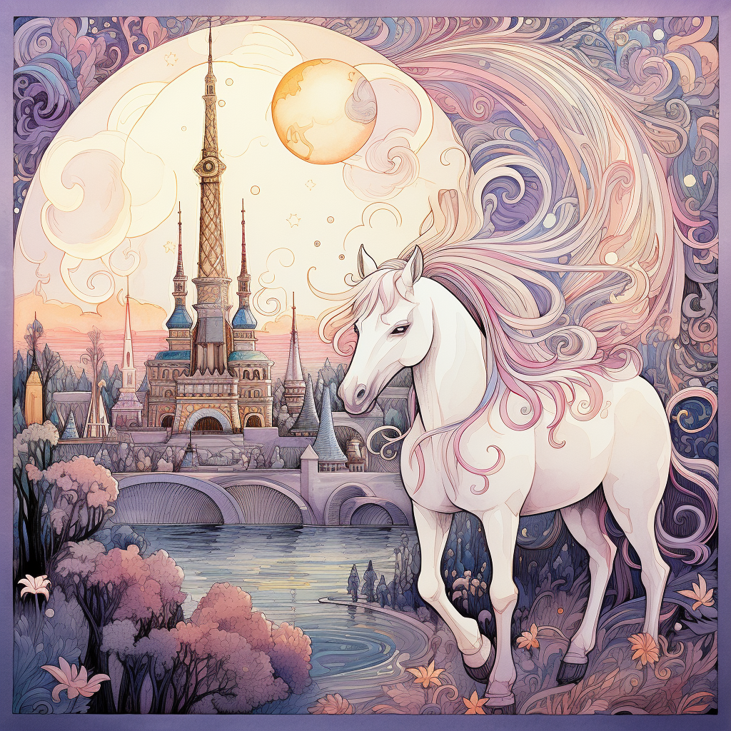 Luna, the majestic unicorn on her Paris adventure