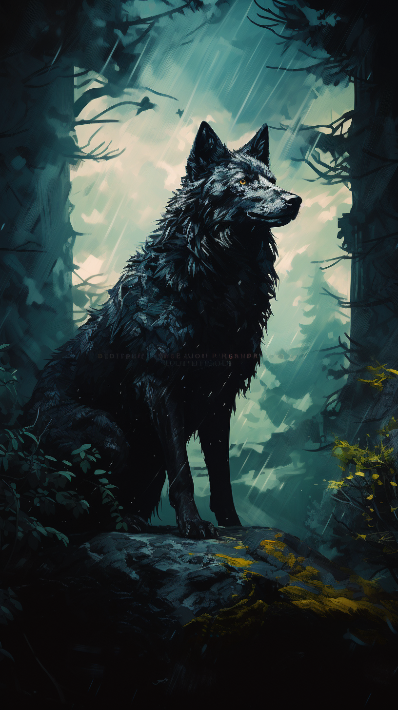 Dark Fantasy Lupin Forest Warewolf Transformation