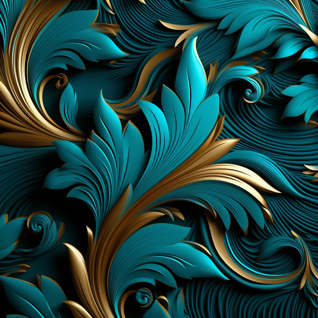 Beautiful Turquoise Pattern Background