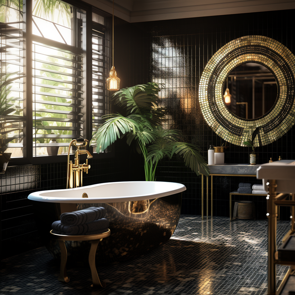 Luxurious 1920s Bathroom Design