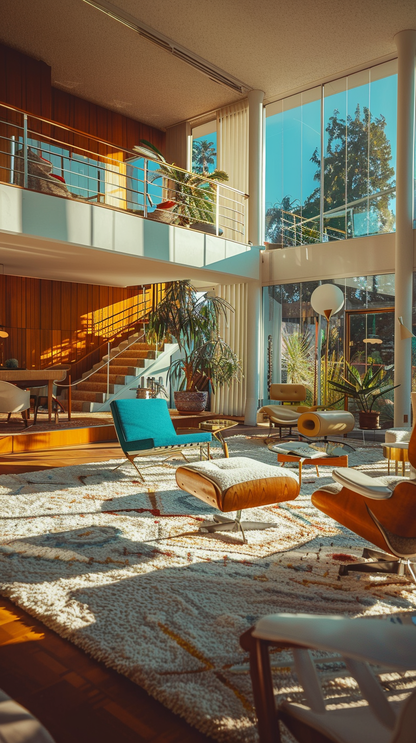 1950s luxurious living room in Las Vegas