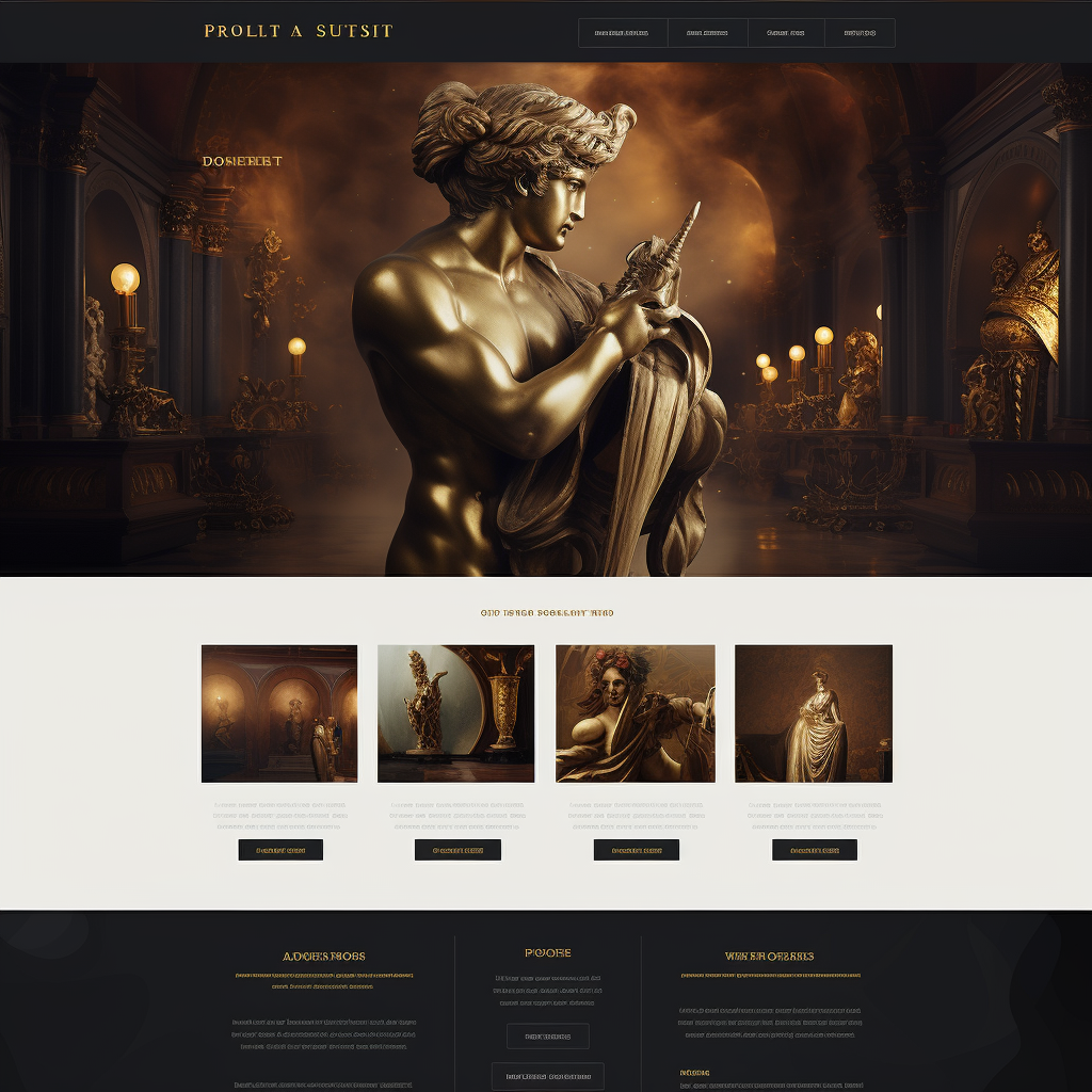 Art website template design