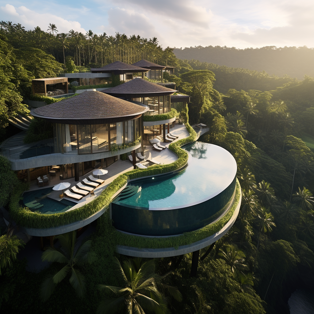 Luxurious Bali Villa with Tropical Forest View