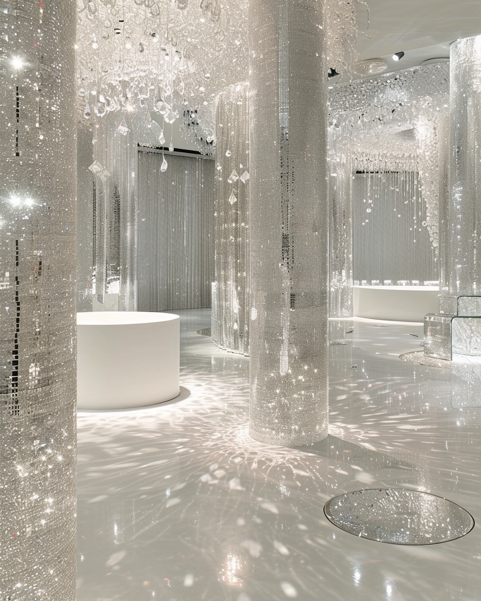 Sparkling Swarovski Crystals Bathroom