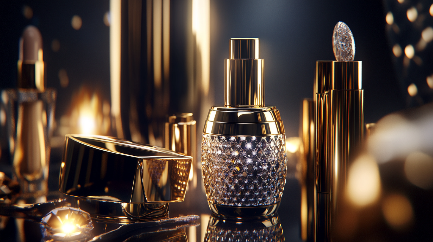 Opulent cosmetics and packaging design