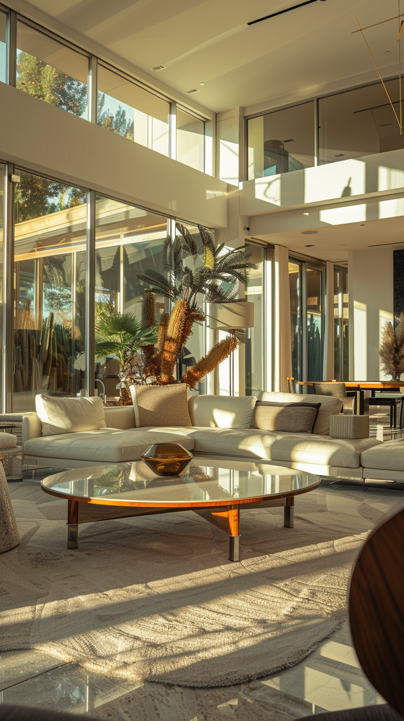 Luxurious Midcentury Modern Living Room