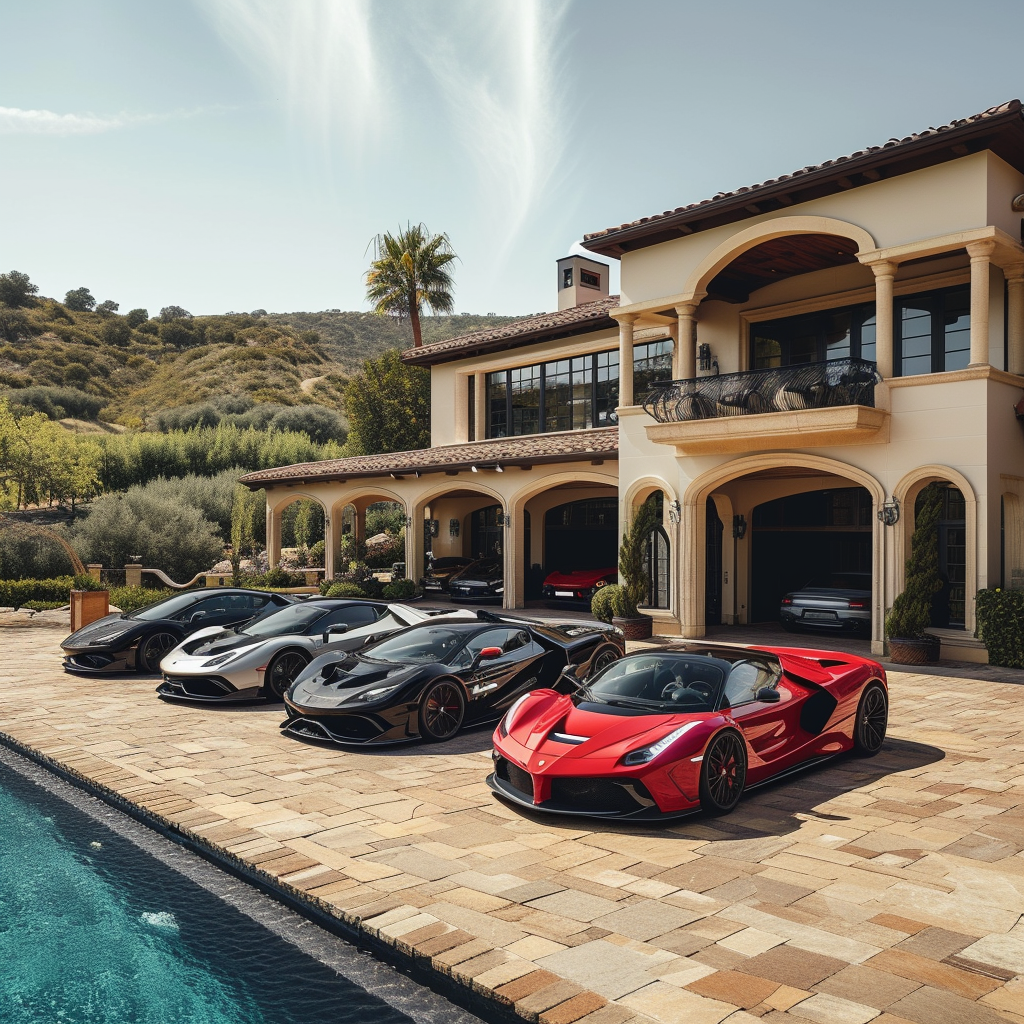 Luxury Black Man Mansion Cars Women