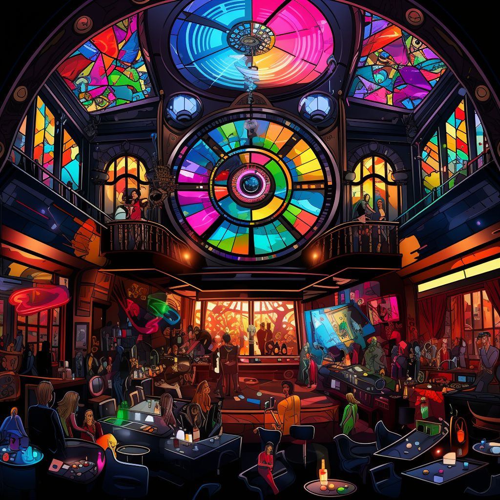 Interior of a Vibrant Luxury Club