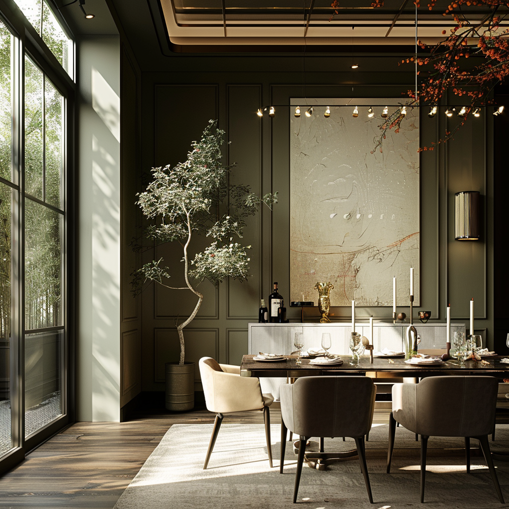 Modern Organic Dining Room Decor