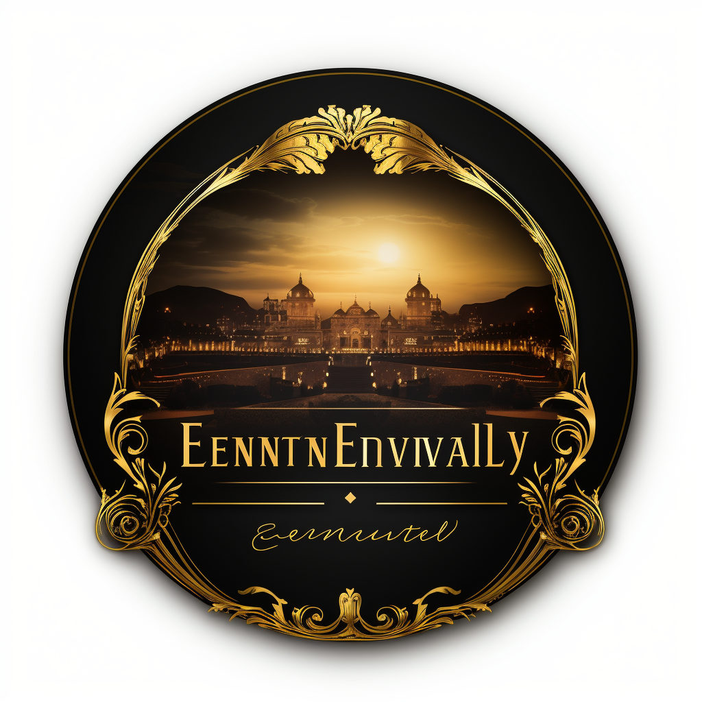 Luxury Event Logo with Tent