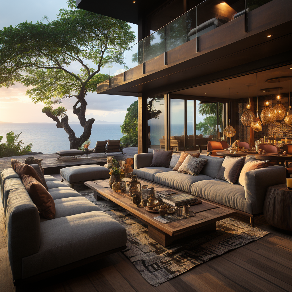 Stunning ocean view from luxury Hawaii villa