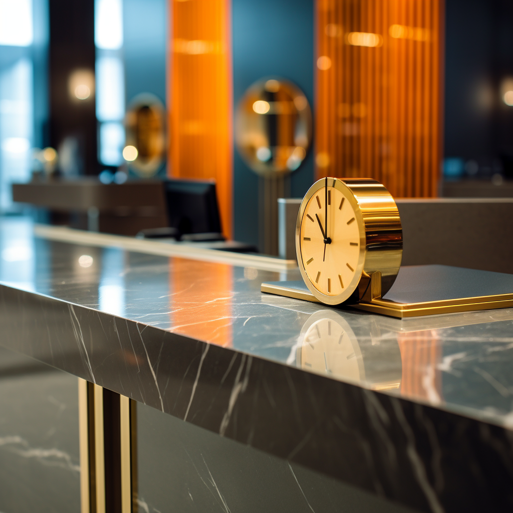 Modern Luxury Hotel Check-In Counter