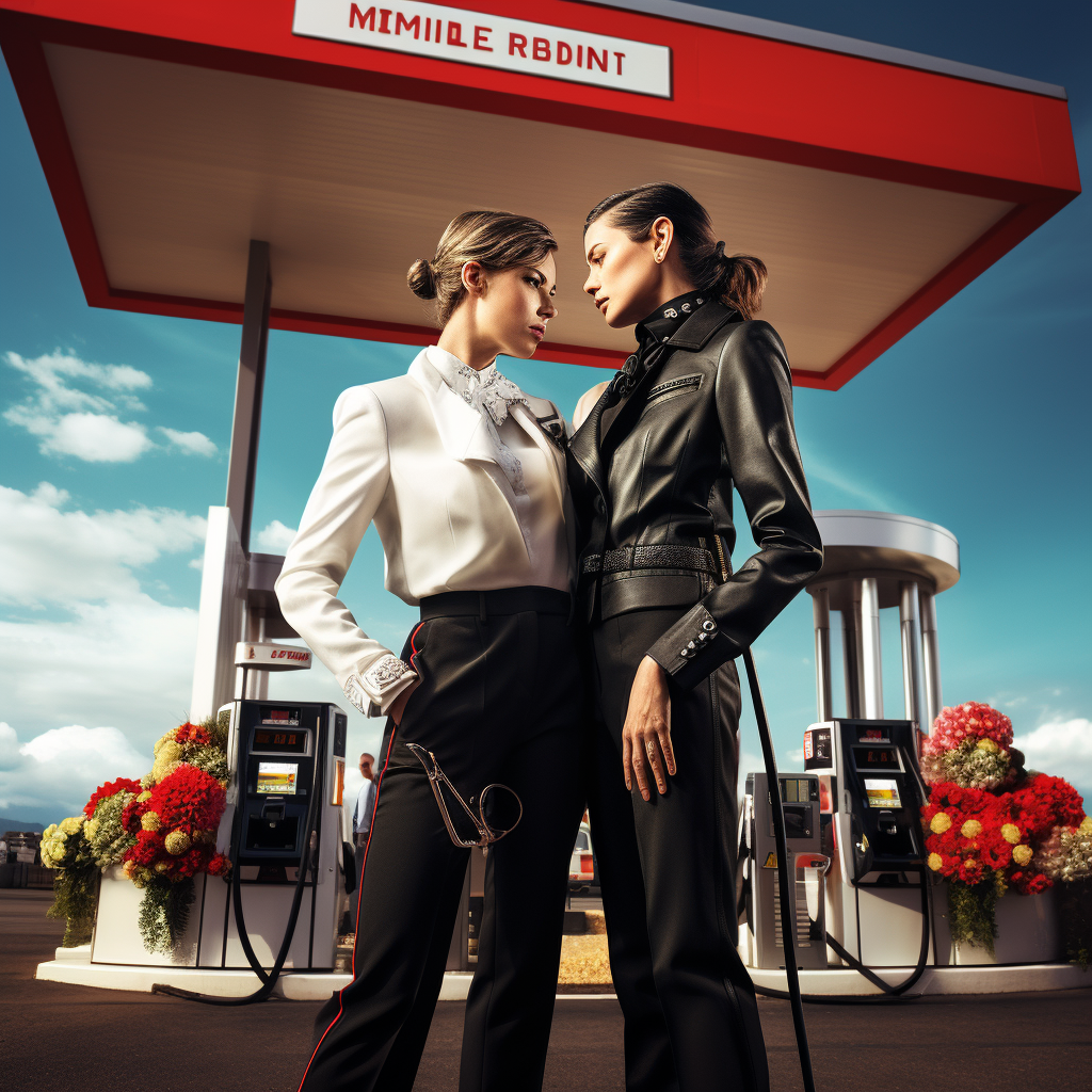 Luxury Hotel Gas Station Editorial Image