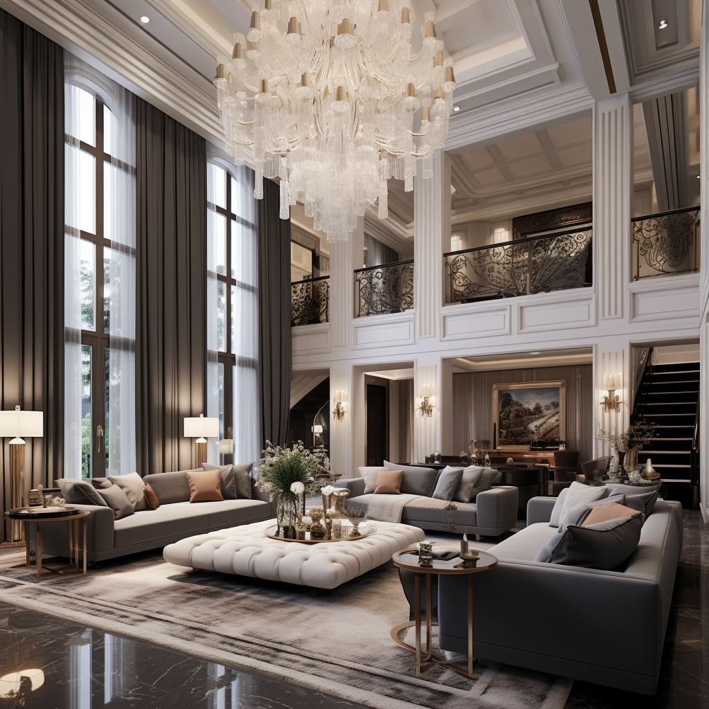 Elegant luxury living room interior