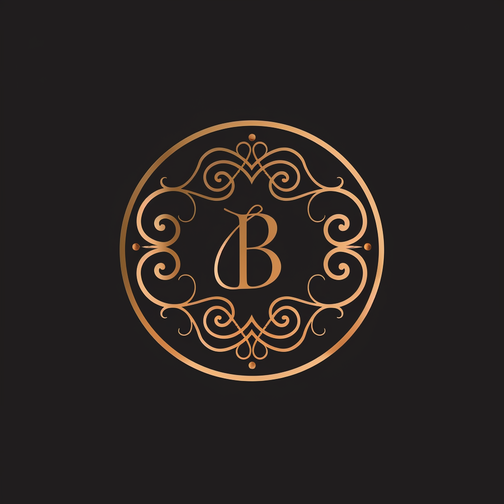 Luxury logo circular placement design