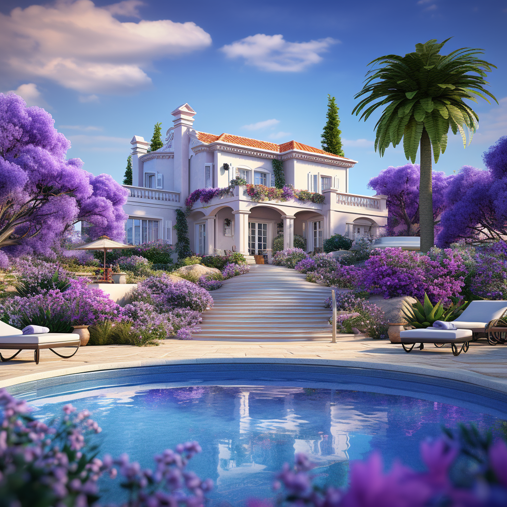 Luxury Mediterranean Villa with Pool and Fruit Trees