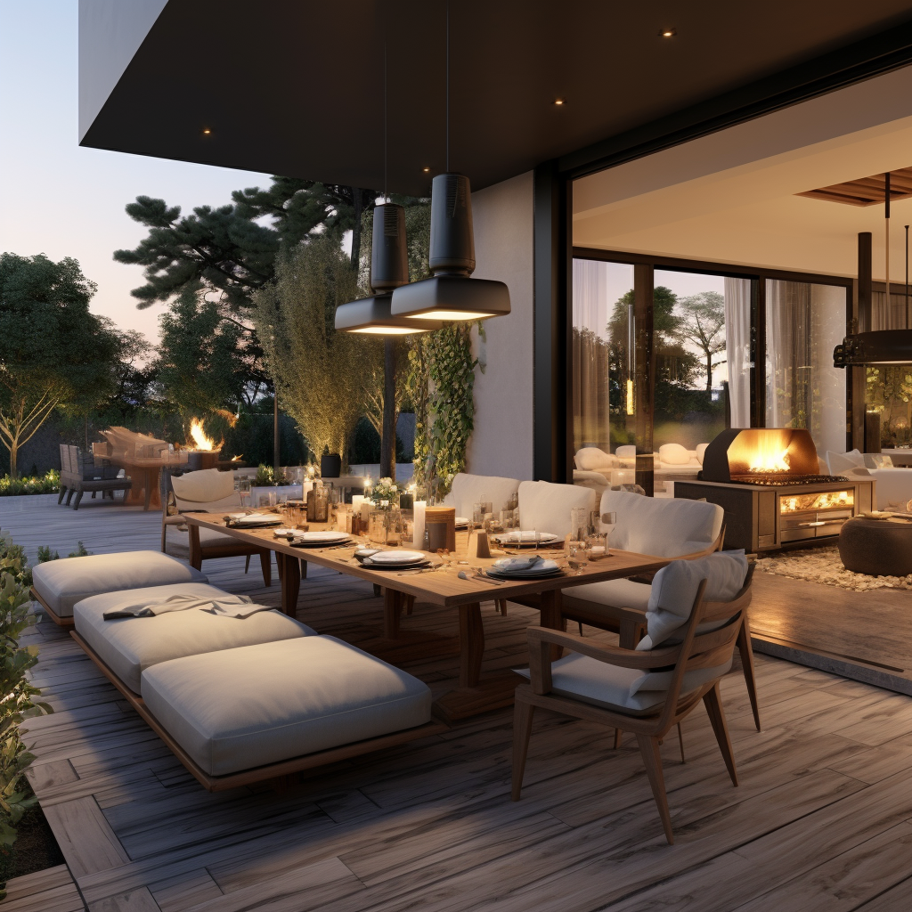 Luxury Modern Terrace Dining