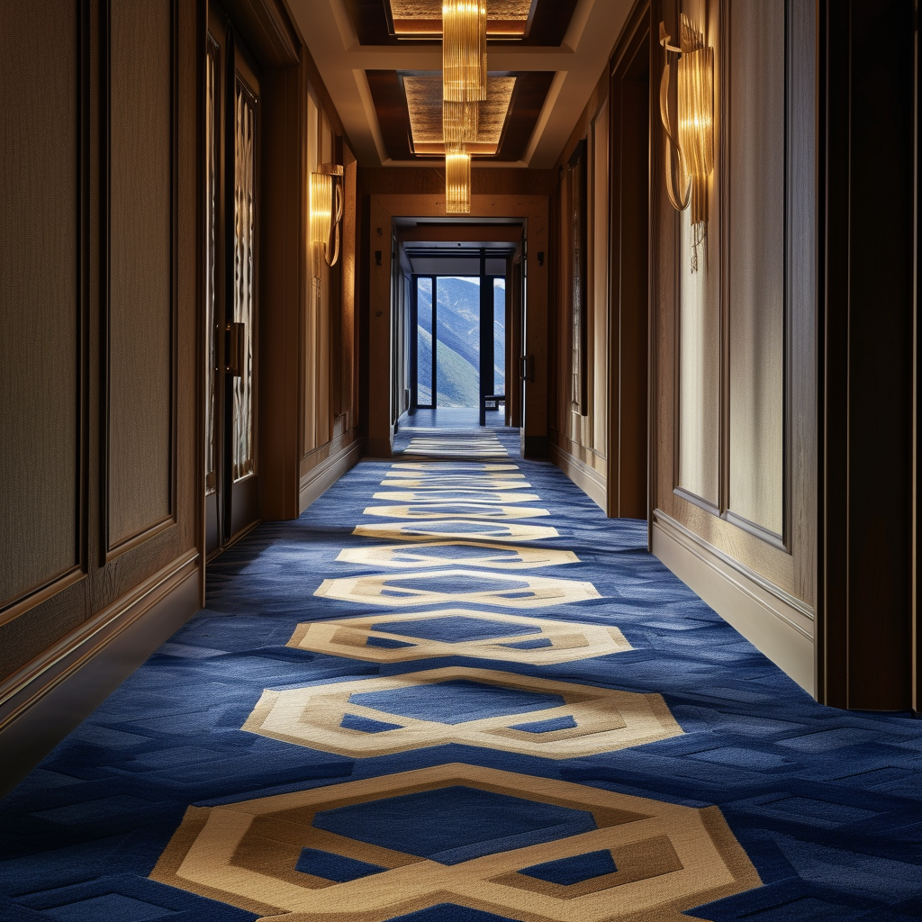 Luxury Mountainside Hotel Carpet Design