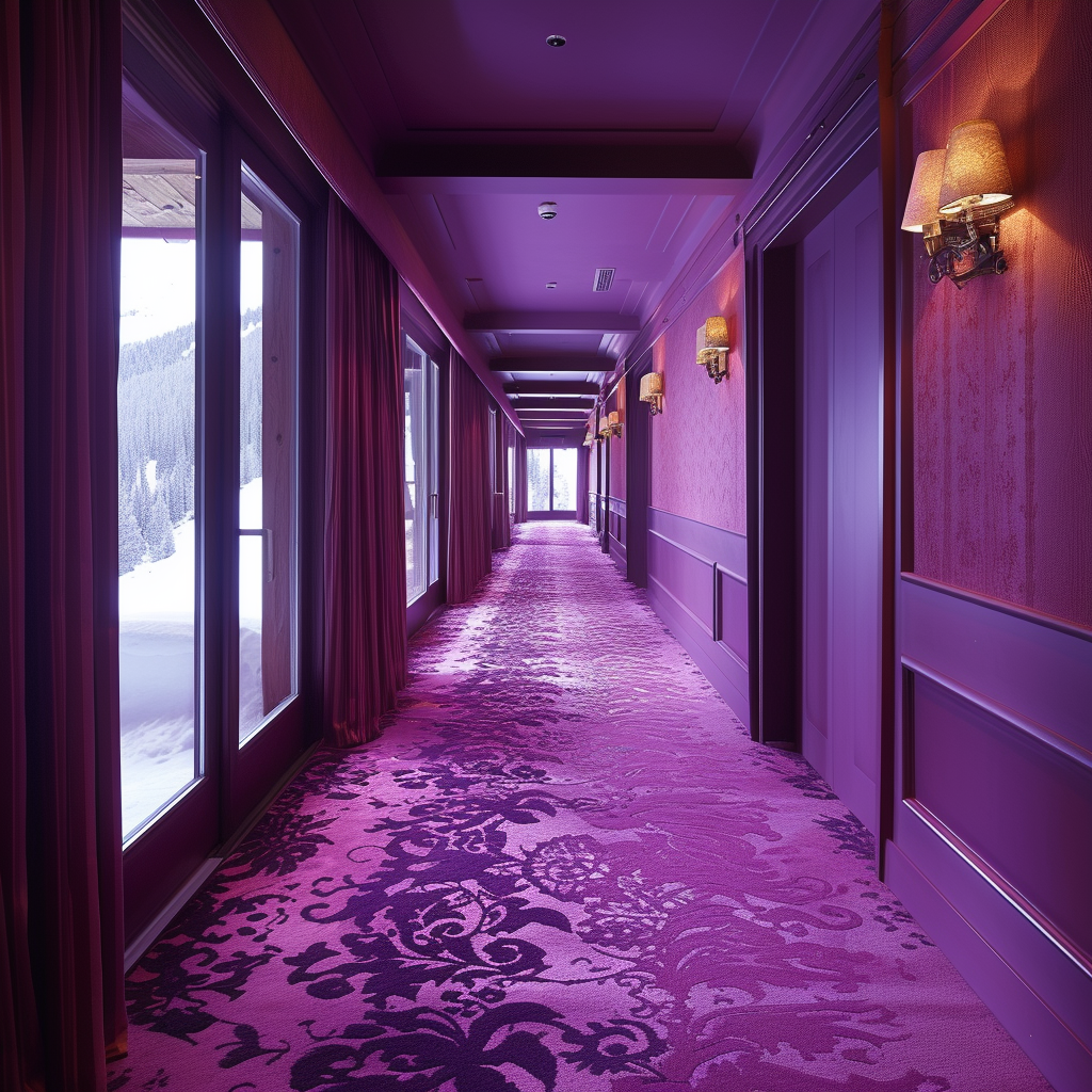 Opulent luxury hotel carpet