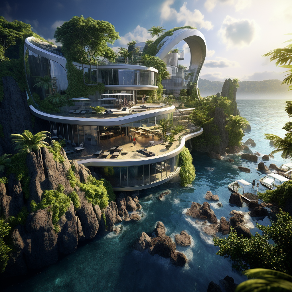 Stunning luxury resort on a fantasy island