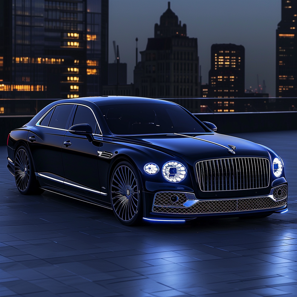 Luxury Sedan with Midnight Blue Design