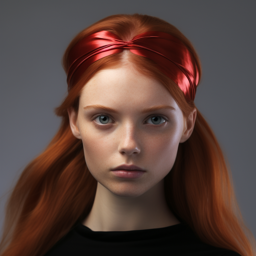 Luxury Shiny Red Head Band Photo