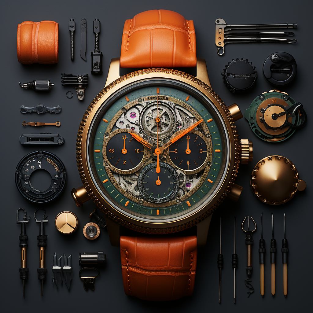 Luxury watch media kit colors