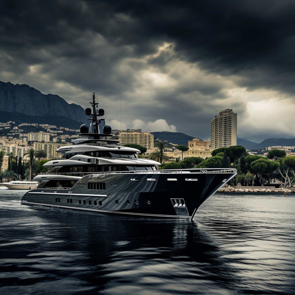 Sinister Luxury Yacht in Monaco