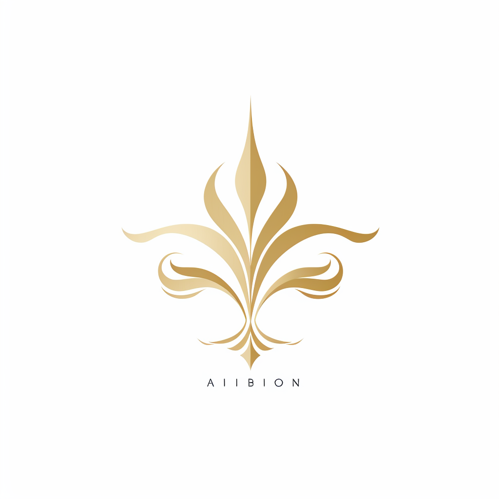 Luxury logo design on white background