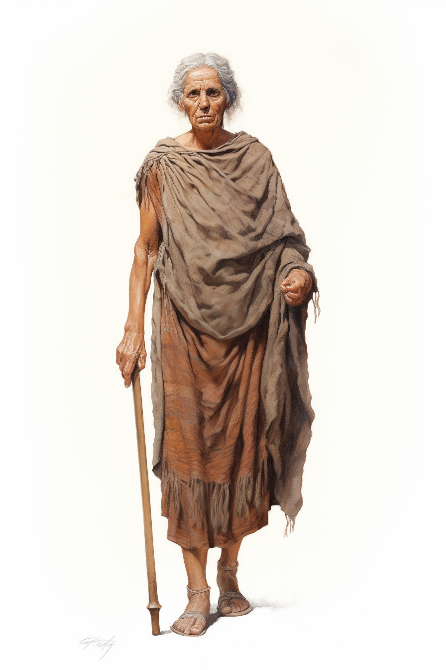 Macedonian Hoplite Old Woman Veteran