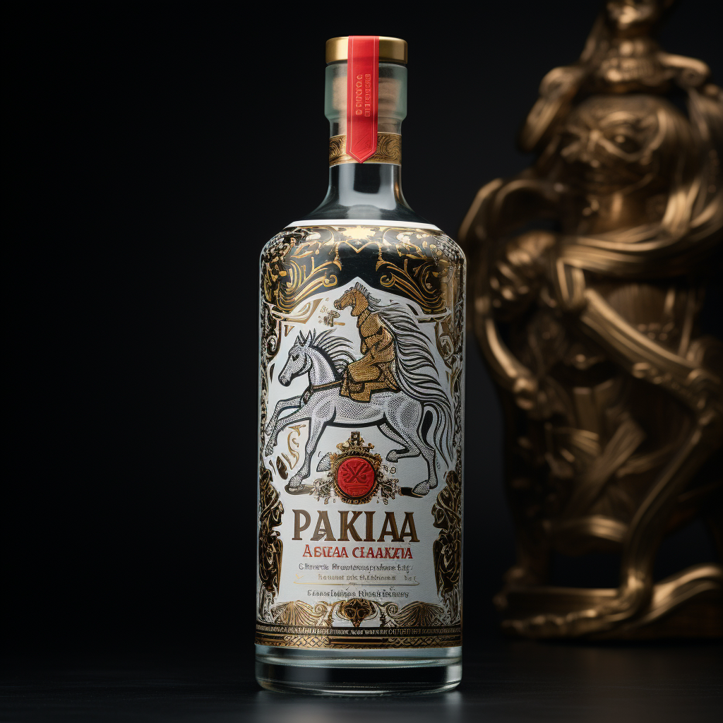 Delicious Macedonian Rakija Bottle Label Design